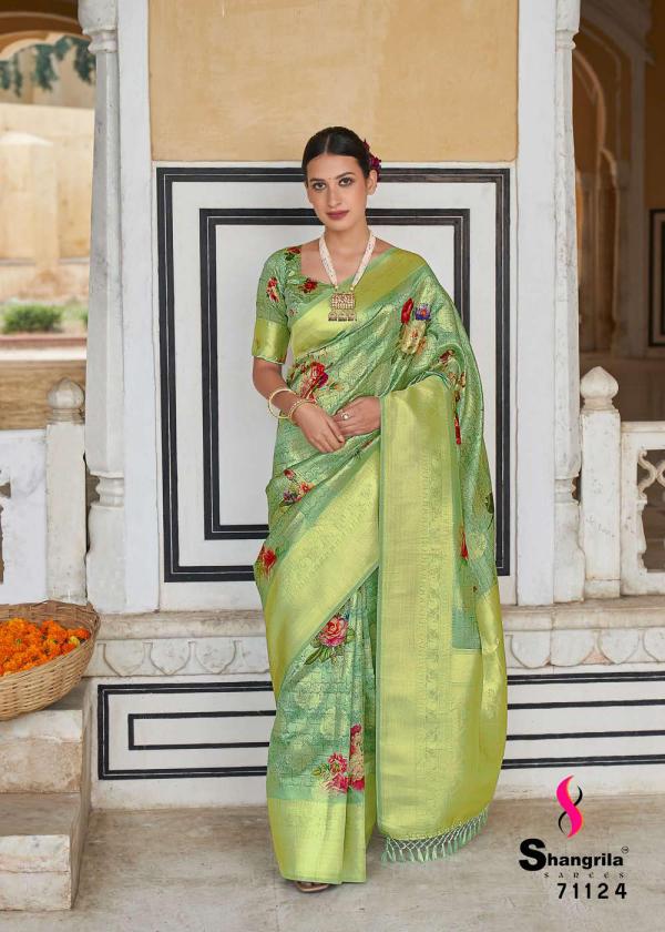 Shangrila Nilima Digital Rich Pallu Stylist Zari Weaving Saree 